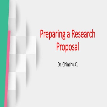 Research proposal writing