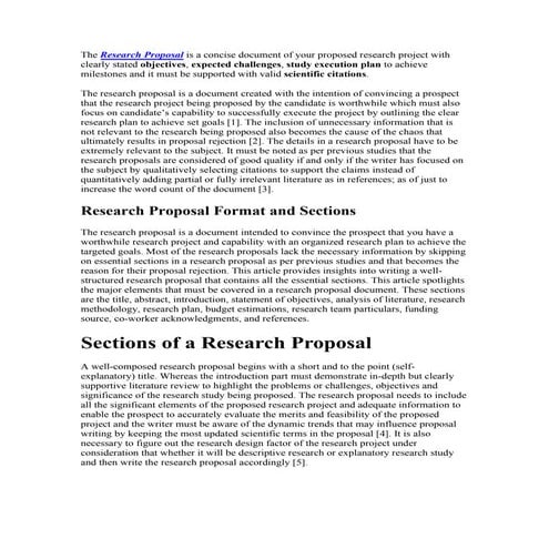 Research proposal writing study and analysis