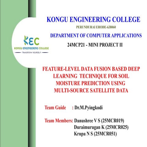 Feature-Level Data Fusion and Deep Learning for Soil Moisture ...
