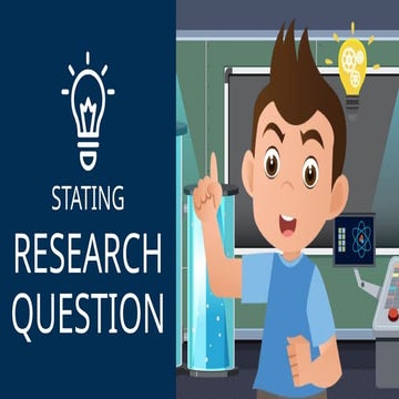 Stating Research Question in Quantitative Research | PPTX