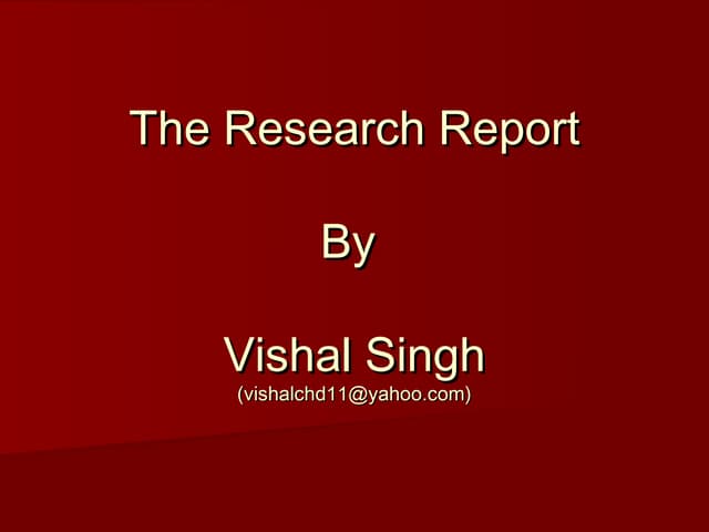 Research report