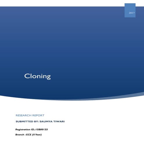 Cloning