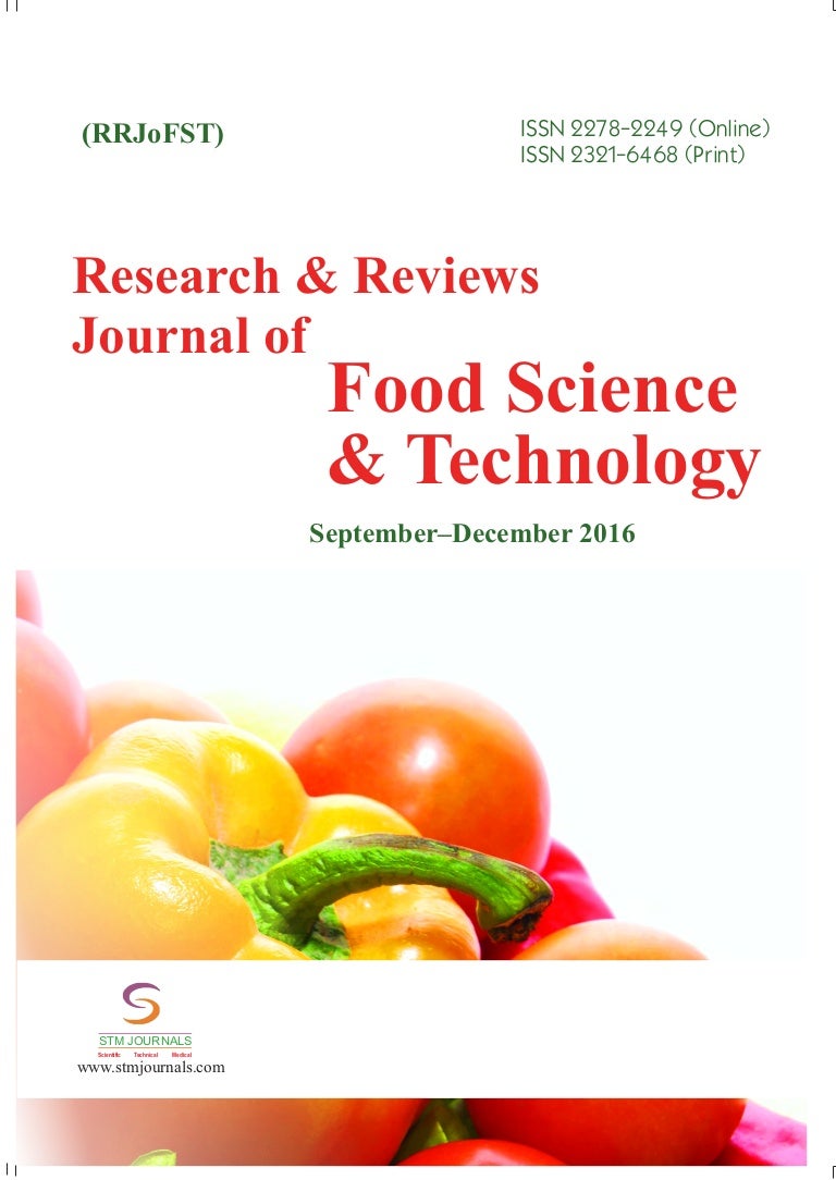 research topics in food science and technology pdf