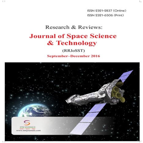 Research & Reviews: Journal of Space Science & Technology vol 5 issue 3
