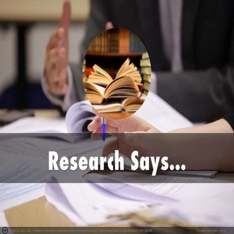 Research says...