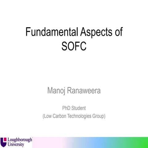 Fundamentals of Fuel Cells