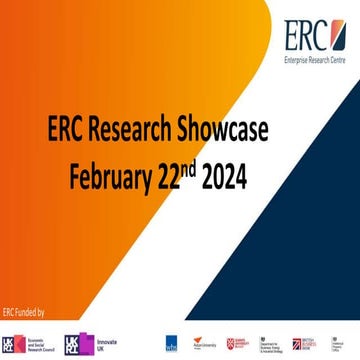 Research Showcase 2024 final presentation slides