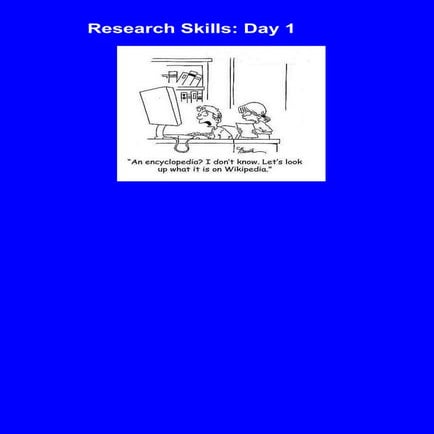 Research skills 1