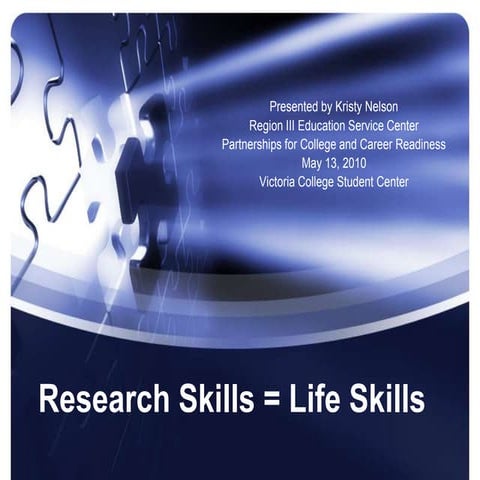 Research skills = life skills