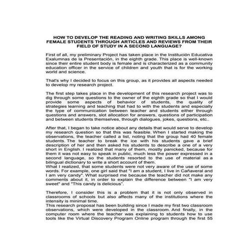 Research´s proposal