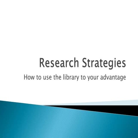 Research strategies | PPTX