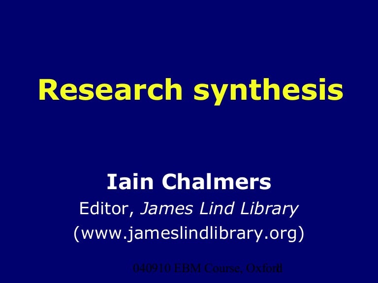 Research synthesis