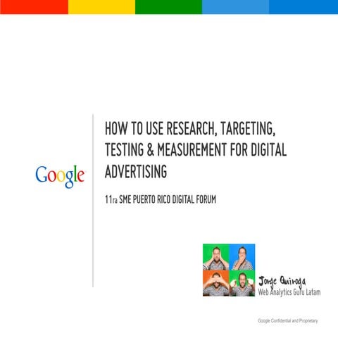 Presentación Jorge Quiroga para el SME Digital Forum 2012