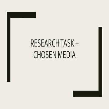 Research task –