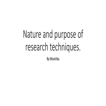 The Nature and Purpose of Research | PPTX