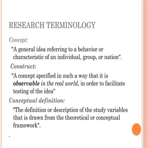 research termenology presentation for DPT
