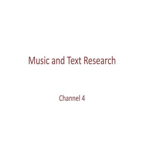 Research text and music