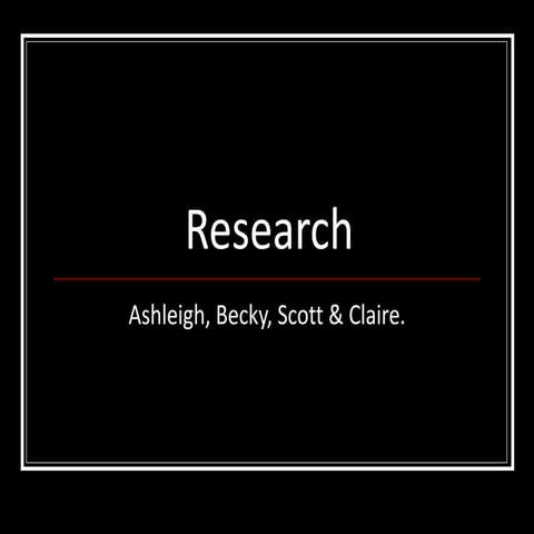 Research (thriller)