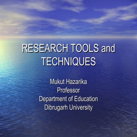 Research tools