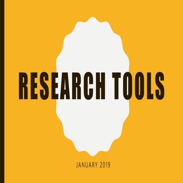 Research tools