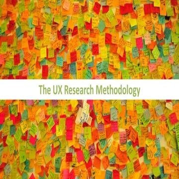The UX Research Methodology