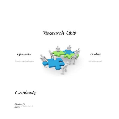 Research unit booklet