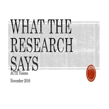 Research Update - November 2016