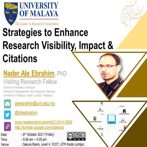 Strategies to Enhance Research Visibility, Impact & Citations