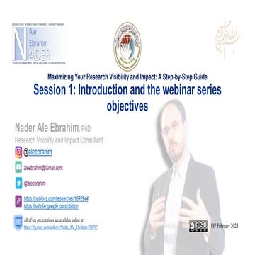 Maximizing Your Research Visibility and Impact: A Step-by-Step Guide Session ...