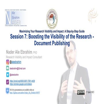 Maximizing Your Research Visibility and Impact: A Step-by-Step Guide Session ...