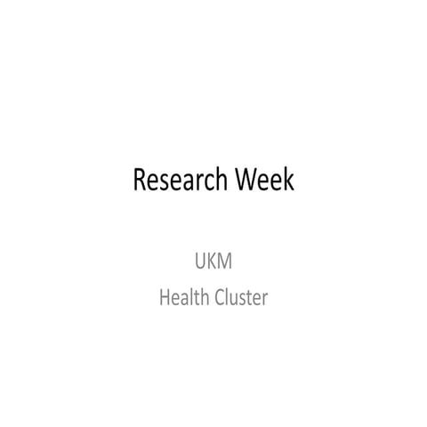 Research Week 2014