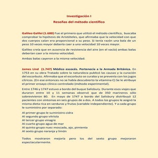 Reseñas del método científico