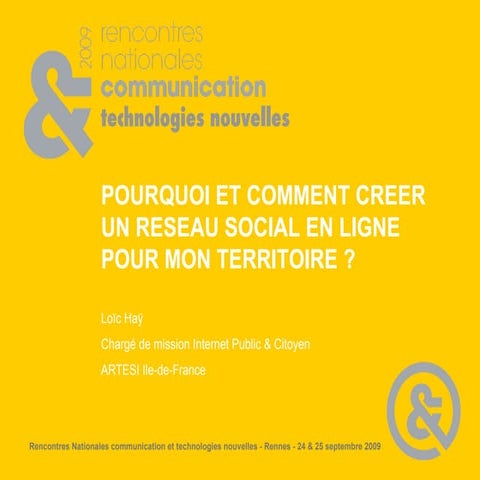 Pourquoi et comment créer un réseau social en ligne pour mon territoire ?