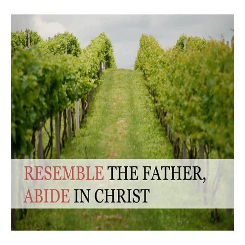 Resemble the Father, Abide in Christ | PDF