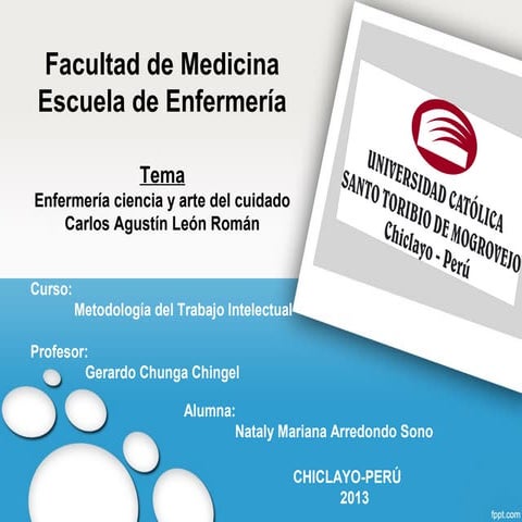 Enfermería Ciencia y Arte del cuidado