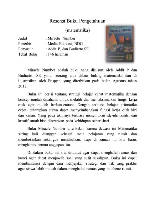 Resensi Buku Pengetahuan