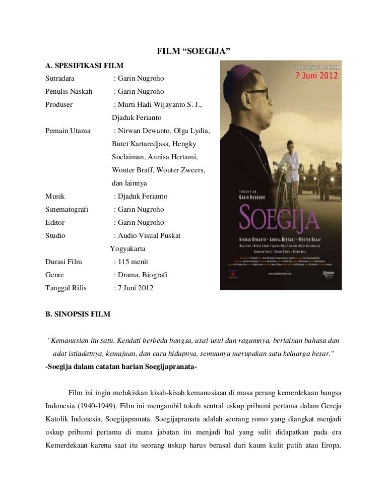 Resensi film Soegija