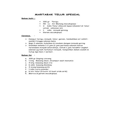 Full resepi standard (american service) | DOCX