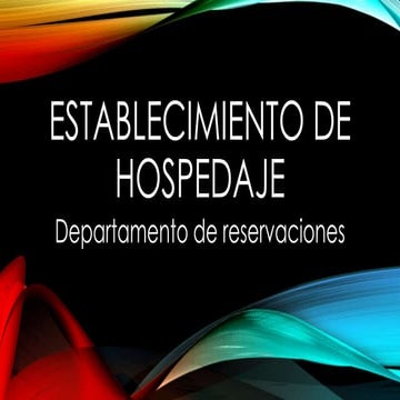 DEPARTAMENTO DE RESERVACIONES EN HOTELES