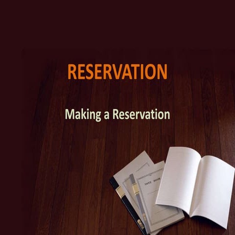 Reservation | PPTX