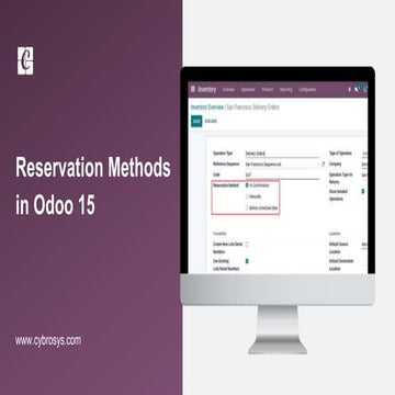 Reservation Methods in Odoo 15