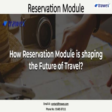 Reservation Module | Booking Module | Travel Booking Engine