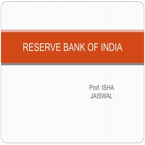 Reserve bank of india