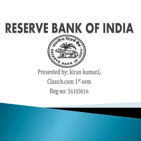 Reserve bank of india