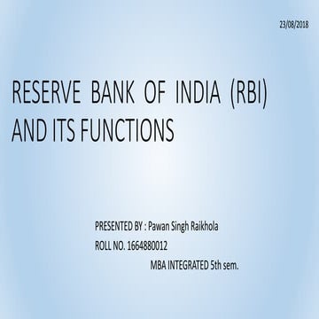 Reserve bank of India 