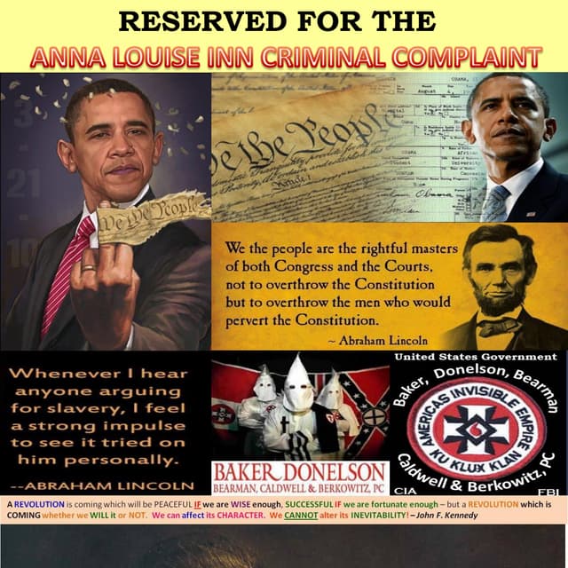 RESERVED FOR THE ANNA LOUISE INN CRIMINAL COMPLAINT