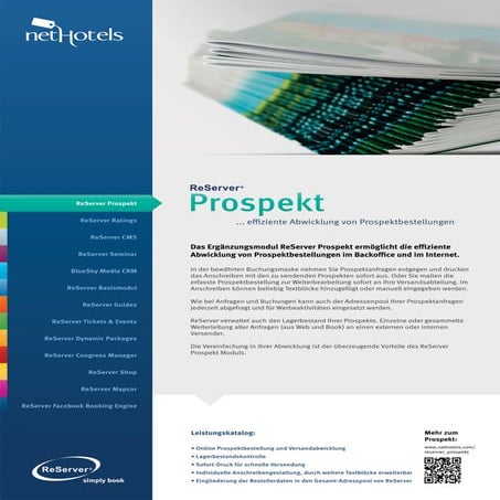 Reserver Prospekt
