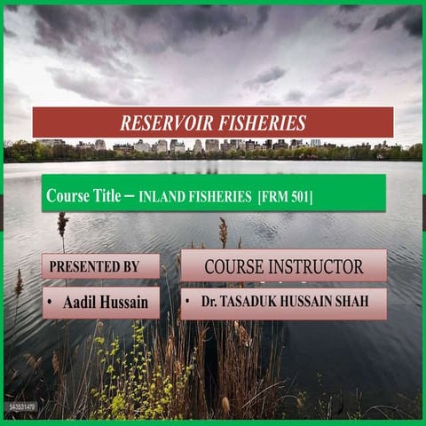 Reservoir fisheries of india