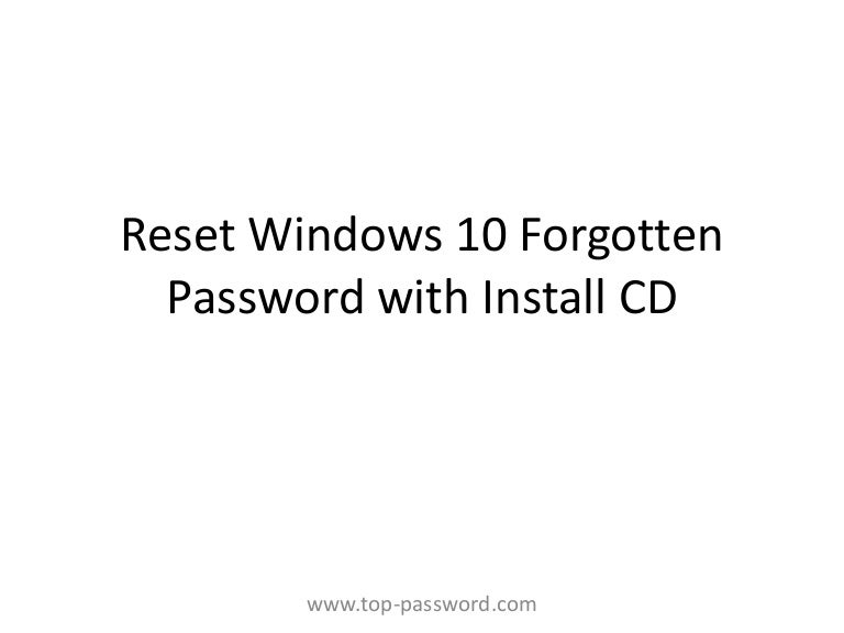 windows 10 forgotten password wizard windows 10 forgotten password wizard