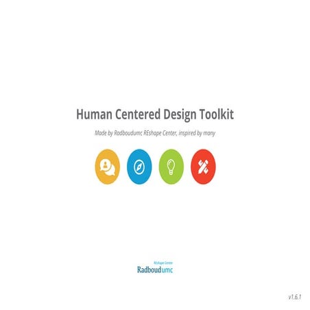 Toolkit for Human Centered Design by Radboudumc REshape
